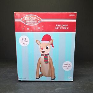 Rudolph The Red-Nosed Reindeer Airblown Inflatable - 4Ft/1.22m Tall